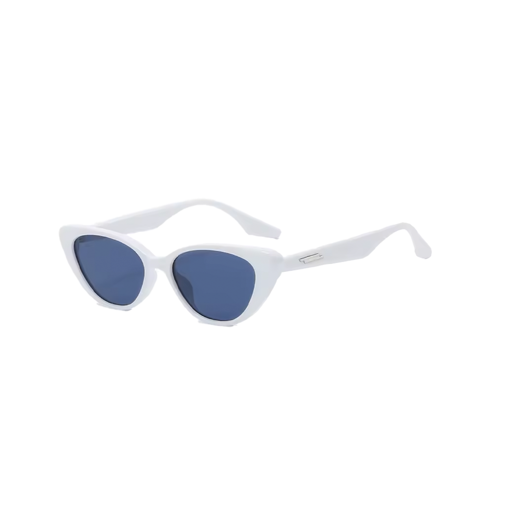 Gafas de Sol Mujer – Modelo Cat Eye con Lentes Degradadas Blancas